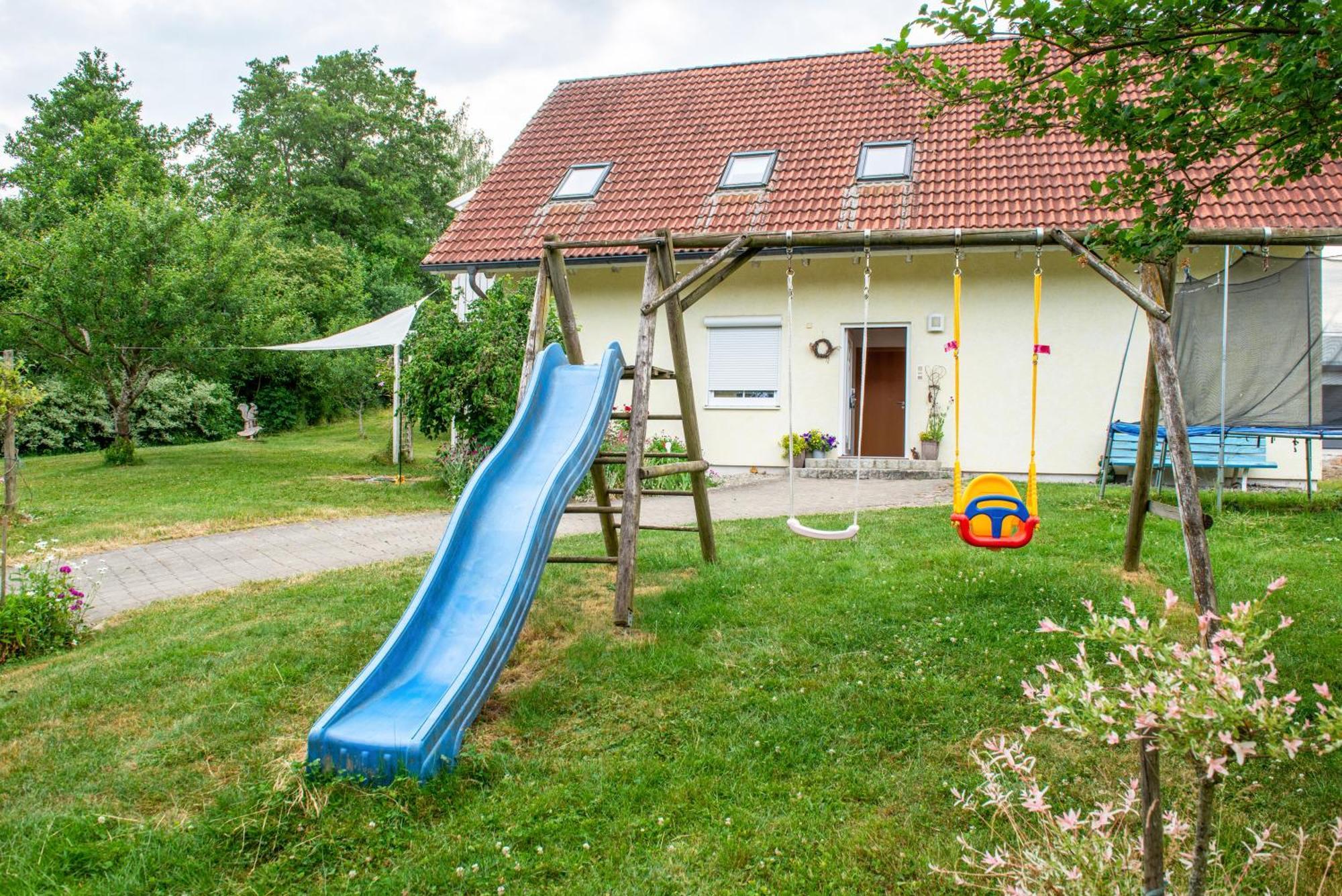 Beutenmuehle Straussenfarm Dach Owingen Bagian luar foto